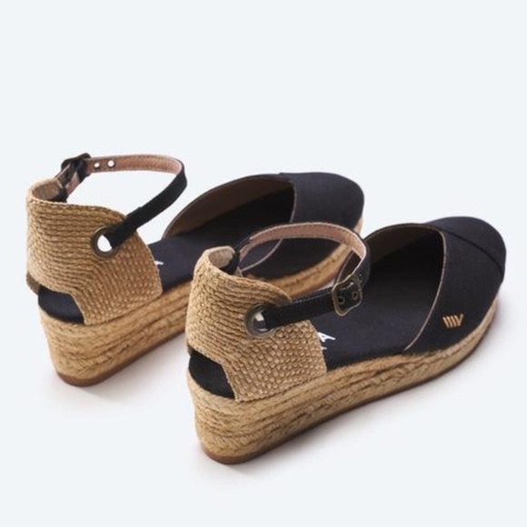 Viscata Barcelona Pubol Canvas Espadrille Low Wedges - Picture 6 of 13